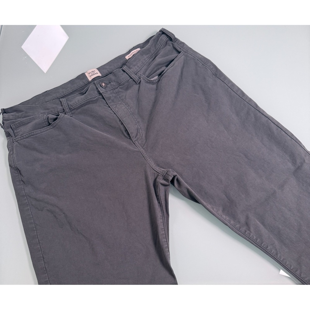 Flint And Tinder 365 Gray Stretch Mens Straight Fit Chino Pants Huckberry- 40x32